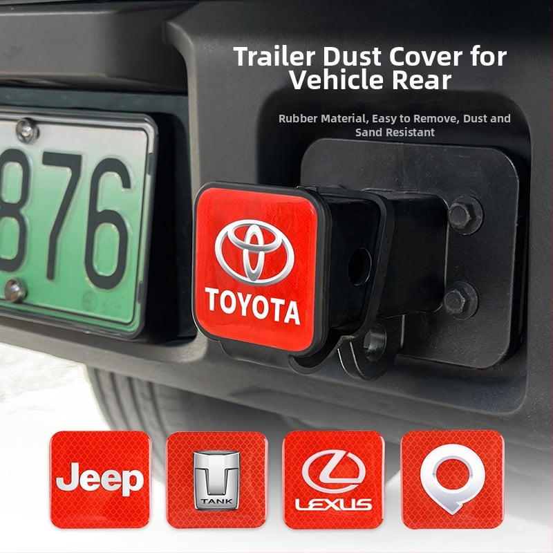 Capac pentru cârligul de remorcare, capac protectiv pentru port pătrat, din oțel inoxidabil 304, rezistent la zgârieturi și uzură, pentru vehicule off-road