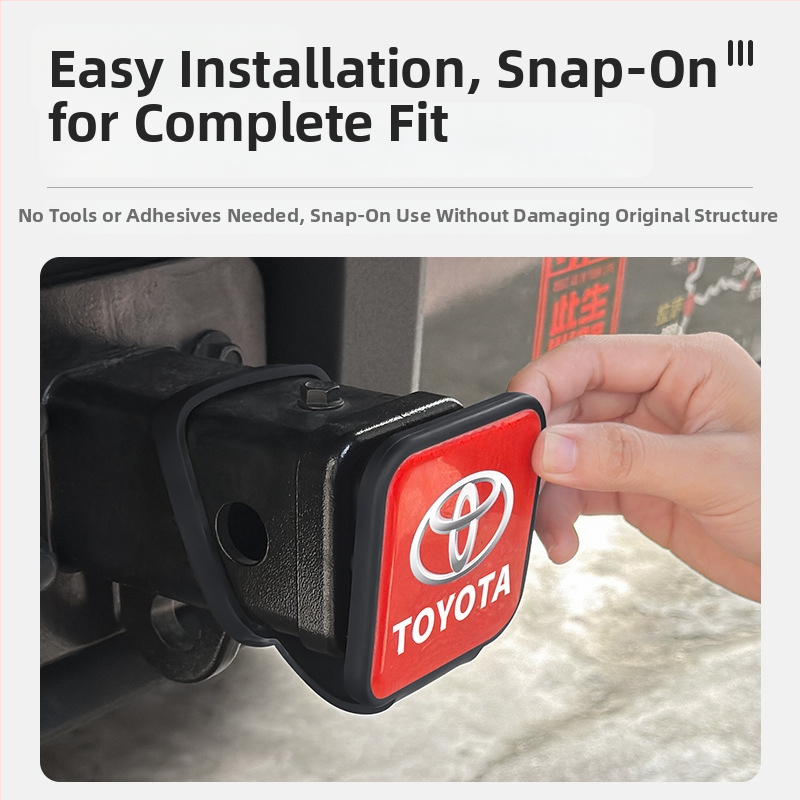 Capac pentru cârligul de remorcare, capac protectiv pentru port pătrat, din oțel inoxidabil 304, rezistent la zgârieturi și uzură, pentru vehicule off-road