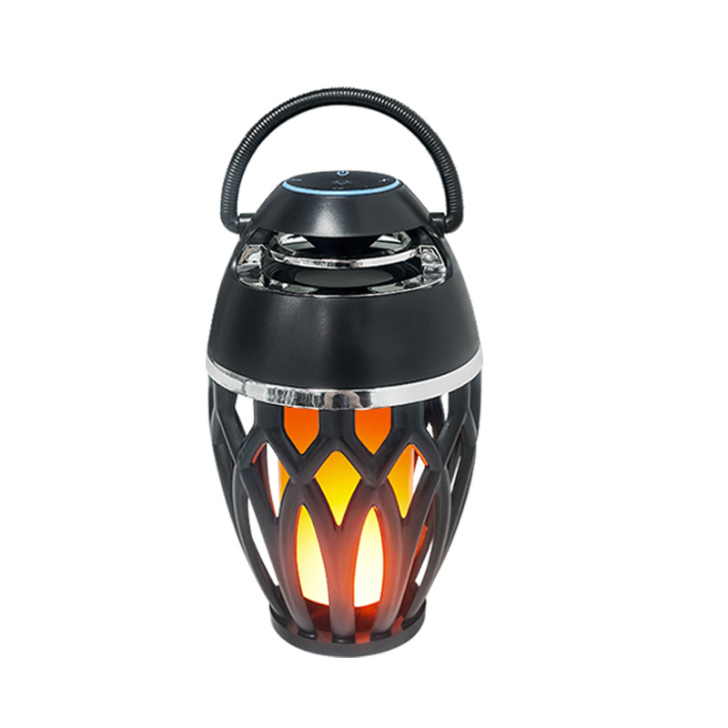 Bluetooth zvučnik sa LED plamenom: prijenosni vanjski bežični zvučnik, 5 W, Bluetooth 5.3, ugrađena baterija 1000–1200 mAh, IPX4, 90 Hz–20 kHz