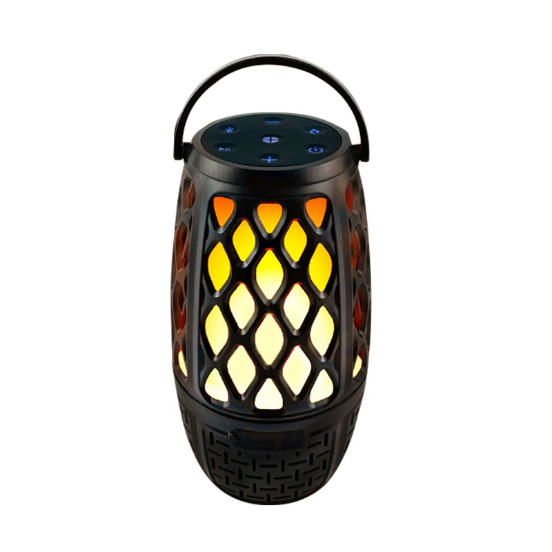 Bluetooth zvučnik sa LED plamenom: prijenosni vanjski bežični zvučnik, 5 W, Bluetooth 5.3, ugrađena baterija 1000–1200 mAh, IPX4, 90 Hz–20 kHz