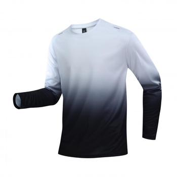 Top de bază cu mânecă lungă – croi lejer, guler rotund, model cu dungi, material rayon ≤30%