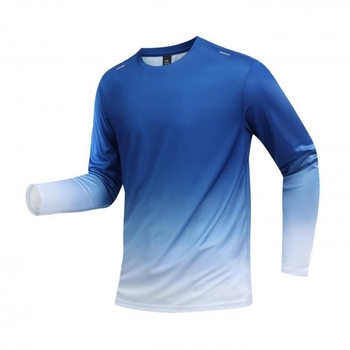 Top de bază cu mânecă lungă – croi lejer, guler rotund, model cu dungi, material rayon ≤30%