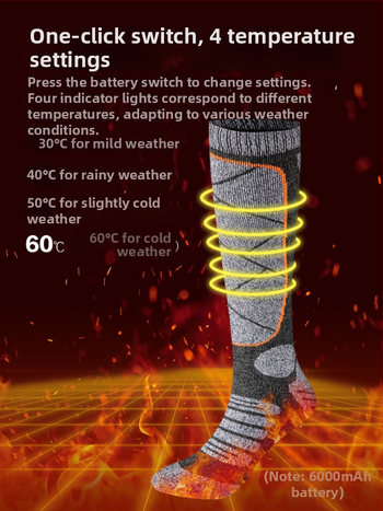 Nabíjateľné elektrické vykurovacie ponožky s USB, unisex domáce papuče – teplé nohy