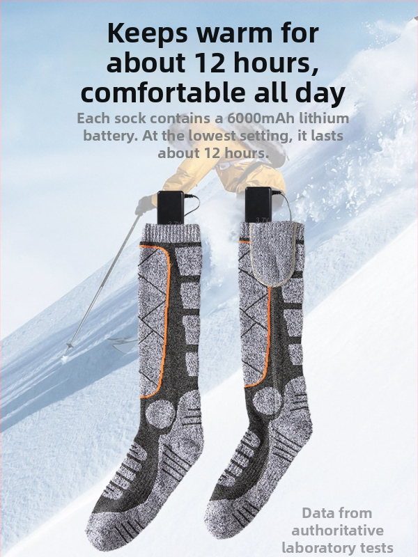 Nabíjateľné elektrické vykurovacie ponožky s USB, unisex domáce papuče – teplé nohy