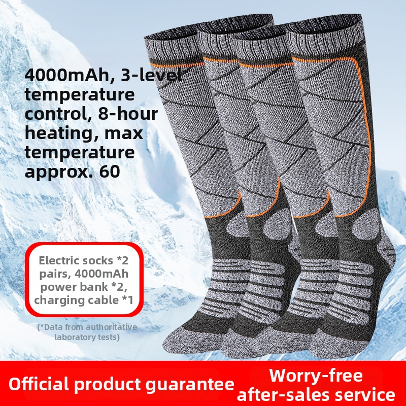 Nabíjateľné elektrické vykurovacie ponožky s USB, unisex domáce papuče – teplé nohy