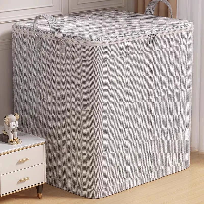 Kockasta torba za skladištenje ćebadi i odjeće, od netkanog materijala, višenamjenska, japanskog stila