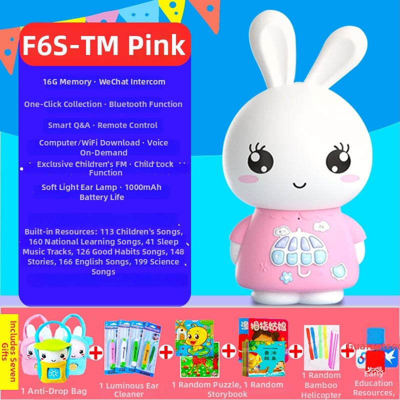 Συσκευή αφήγησης για βρέφη 0–3 ετών με Bluetooth, επαναφορτιζόμενη, περιεχόμενο για λήψη