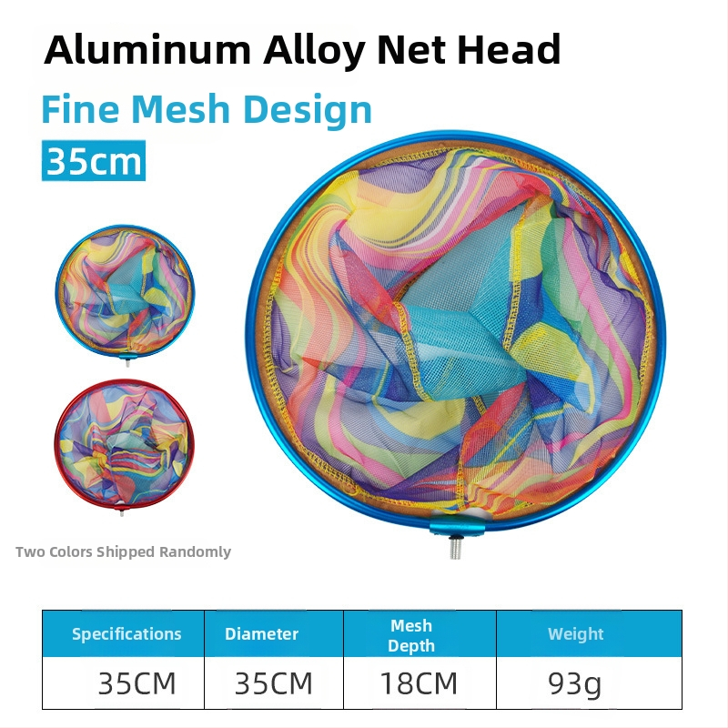 Sieťová hlava z hliníkovej zliatiny s Nano+ lepenou sieťou – jemná rybárska sieť s veľkými očami pre vonkajšie použitie