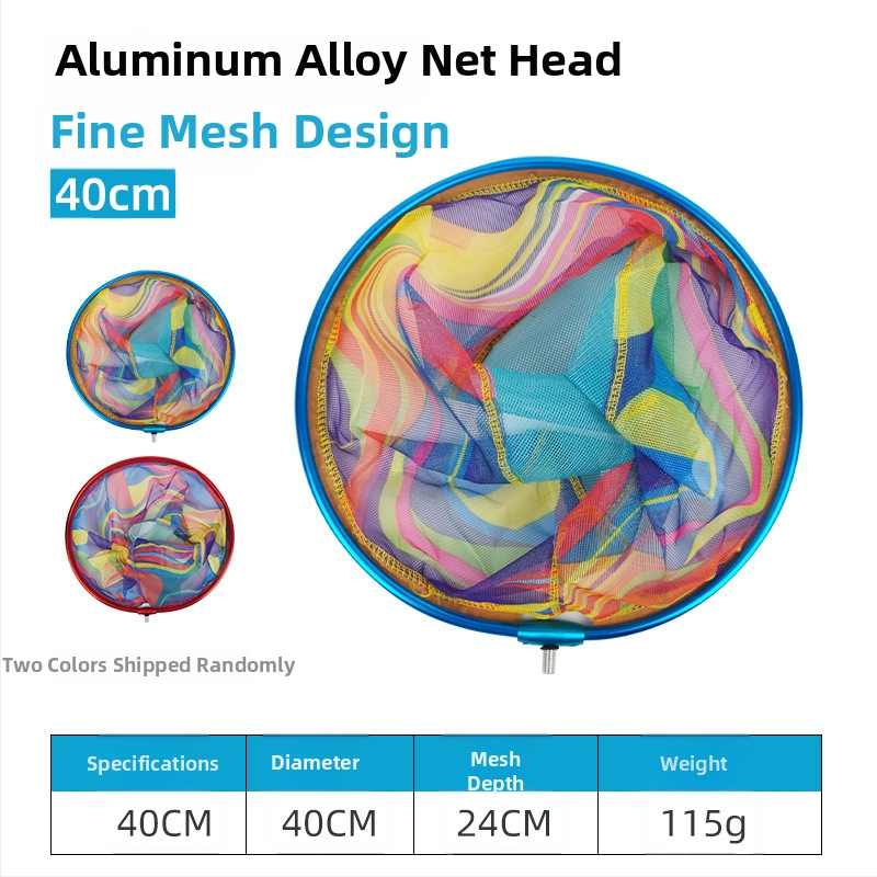 Sieťová hlava z hliníkovej zliatiny s Nano+ lepenou sieťou – jemná rybárska sieť s veľkými očami pre vonkajšie použitie