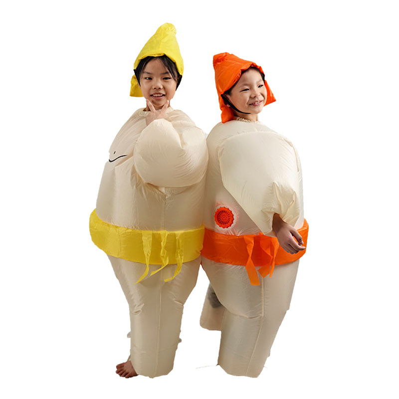 Rekviz za kostim karikature, napuhljivi sumo kostim za djecu, materijal tkanina, izrada polu ručna i polu mehanička