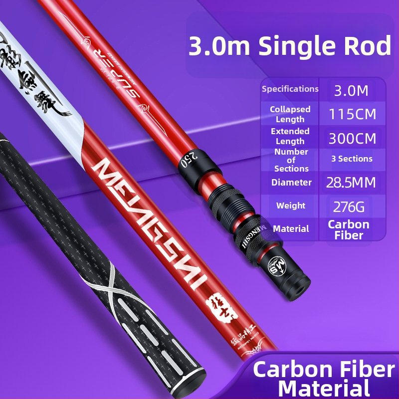 Weihai powerful fishing gear karbonski okvir za ribolovnu mrežu s pletenom torbom