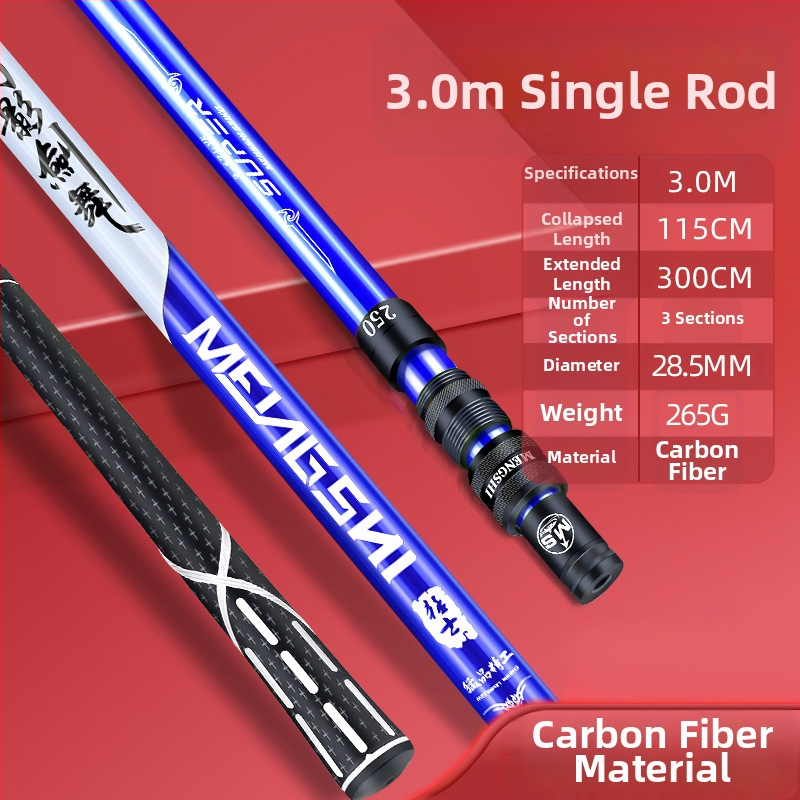 Weihai powerful fishing gear karbonski okvir za ribolovnu mrežu s pletenom torbom