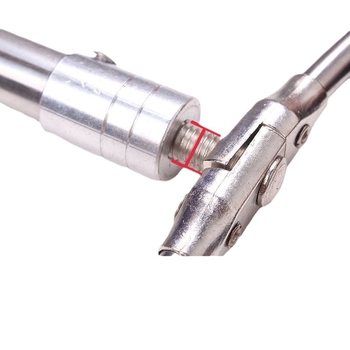 Sklopná hlava siete z nehrdzavejúcej ocele s 8 mm závitovým rozhraním, veľké oko a hustá sieť na lov kreviet a rýb