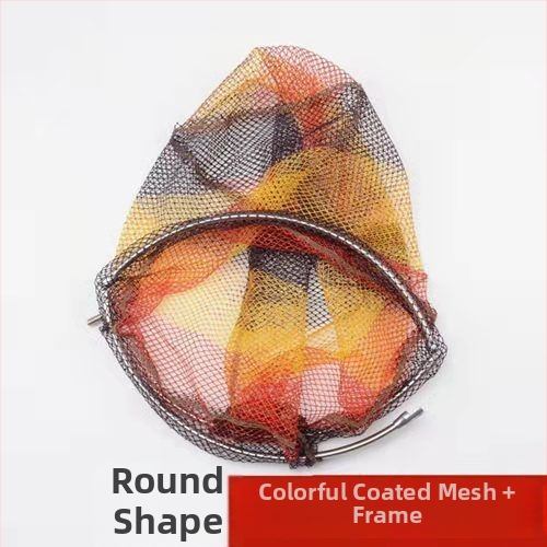 Sklopná hlava siete z nehrdzavejúcej ocele s 8 mm závitovým rozhraním, veľké oko a hustá sieť na lov kreviet a rýb