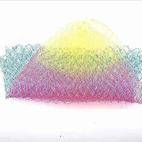 Sklopná hlava siete z nehrdzavejúcej ocele s 8 mm závitovým rozhraním, veľké oko a hustá sieť na lov kreviet a rýb