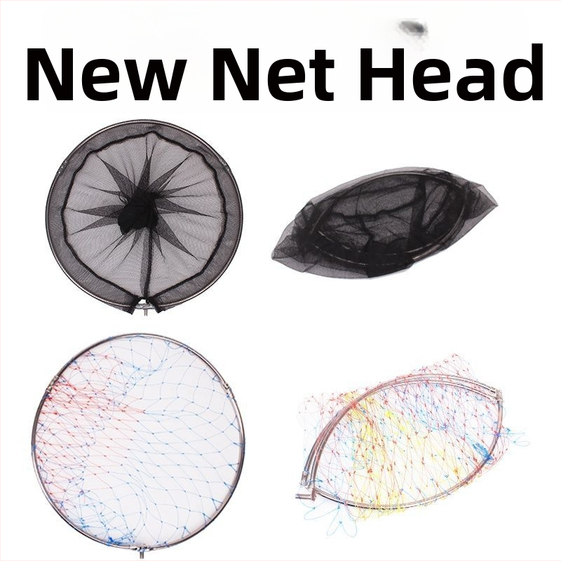 Sklopná hlava siete z nehrdzavejúcej ocele s 8 mm závitovým rozhraním, veľké oko a hustá sieť na lov kreviet a rýb