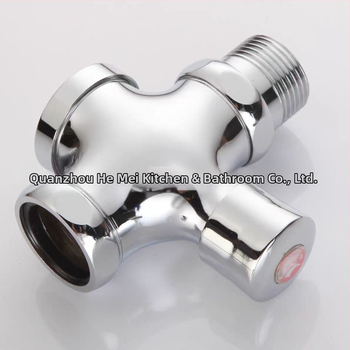 Ventil splachovania pre stojacu toaletu, model 0013, meďový plášť, výstup DN25, doba splachu 5 s, prevádzkový tlak 0-15 bar