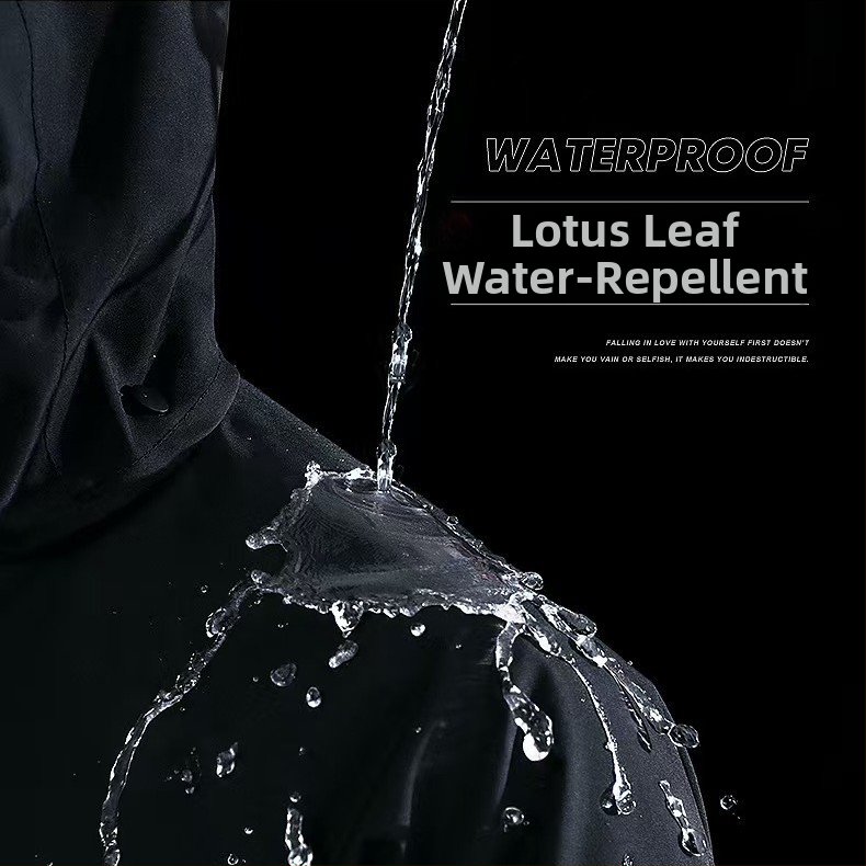 Αδιάβροχο για ενήλικες, σετ δύο τμημάτων, Oxford ύφασμα με στρώμα PVC, πάχος υφάσματος 23, κατάλληλο για ποδηλασία και ηλεκτρικά οχήματα