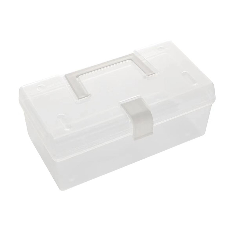 Stolna kutija za pohranu s poklopcem, prozirna PP plast, otporna na prašinu, kapacitet 1800 ml, model D5