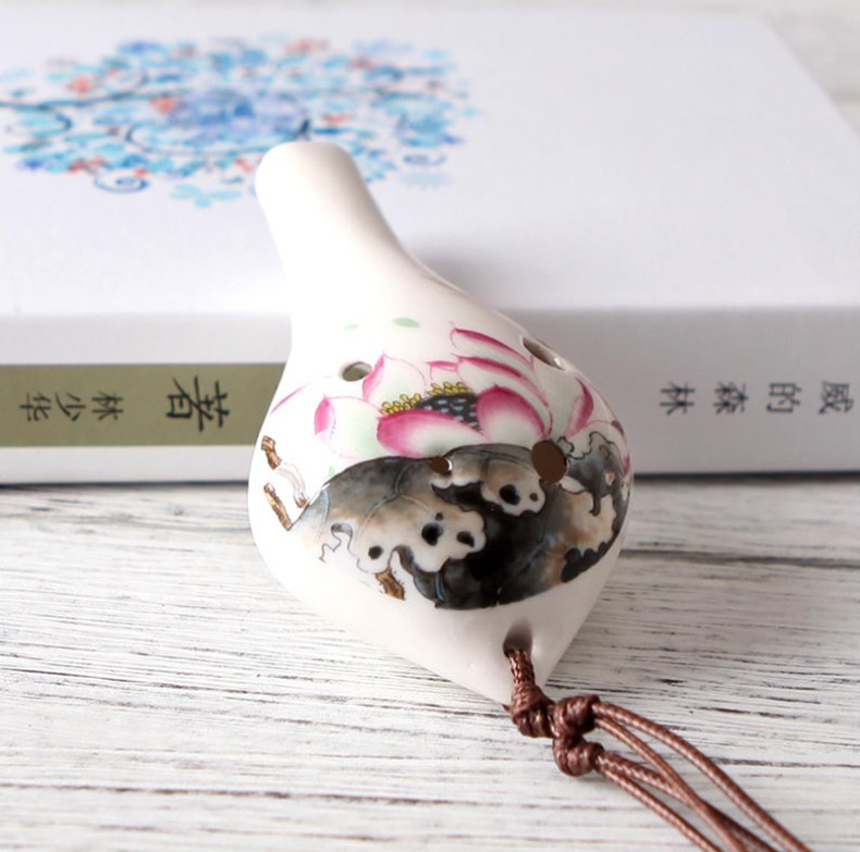 Οκαρίνα Anrun zytd-018 – Μονή συσκευασία; Συσκευασία: υψηλής ποιότητας κηρωμένο κορδόνι + έγχρωμη μουσική παρτιτούρα