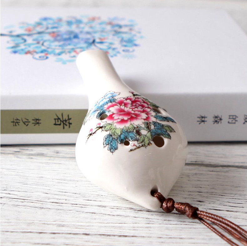 Οκαρίνα Anrun zytd-018 – Μονή συσκευασία; Συσκευασία: υψηλής ποιότητας κηρωμένο κορδόνι + έγχρωμη μουσική παρτιτούρα