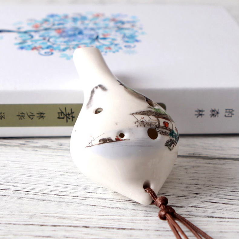 Οκαρίνα Anrun zytd-018 – Μονή συσκευασία; Συσκευασία: υψηλής ποιότητας κηρωμένο κορδόνι + έγχρωμη μουσική παρτιτούρα