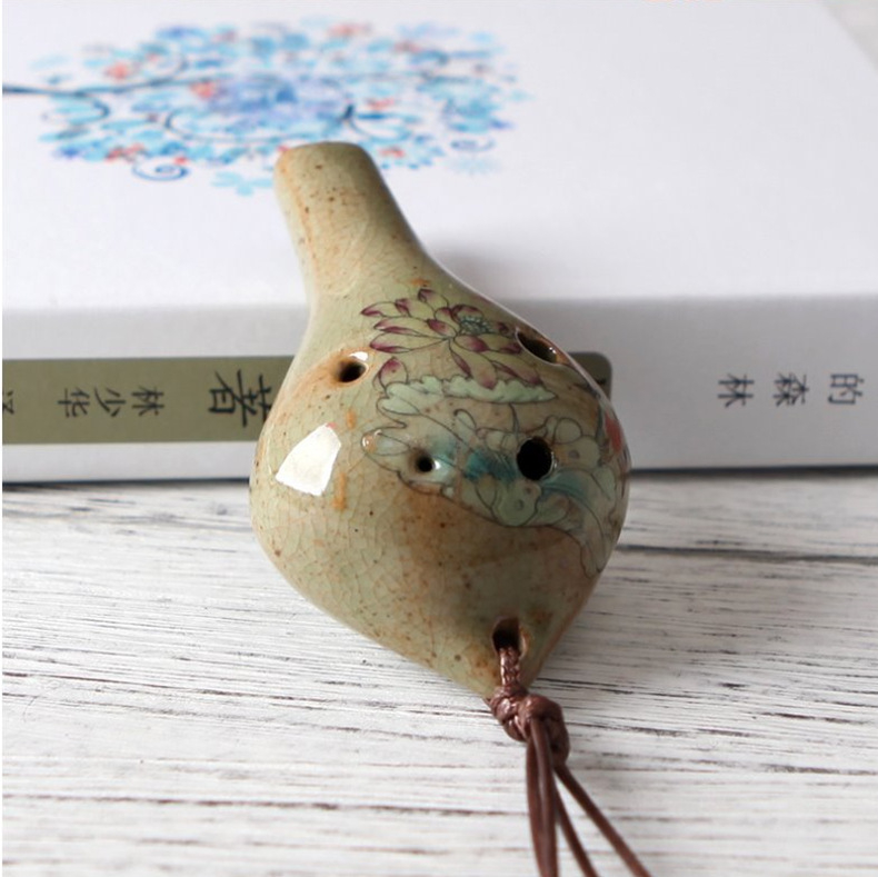 Οκαρίνα Anrun zytd-018 – Μονή συσκευασία; Συσκευασία: υψηλής ποιότητας κηρωμένο κορδόνι + έγχρωμη μουσική παρτιτούρα