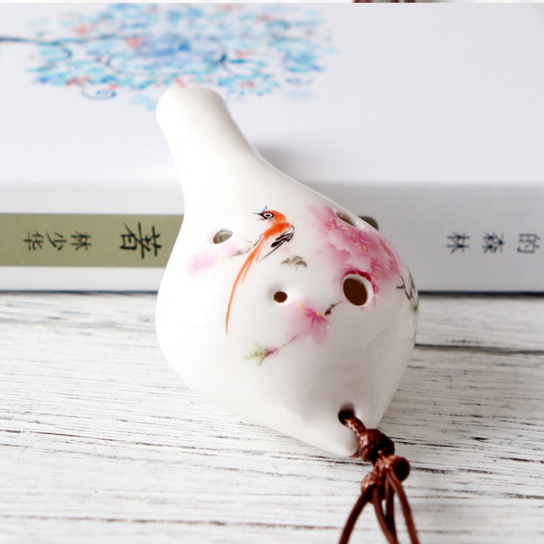 Οκαρίνα Anrun zytd-018 – Μονή συσκευασία; Συσκευασία: υψηλής ποιότητας κηρωμένο κορδόνι + έγχρωμη μουσική παρτιτούρα