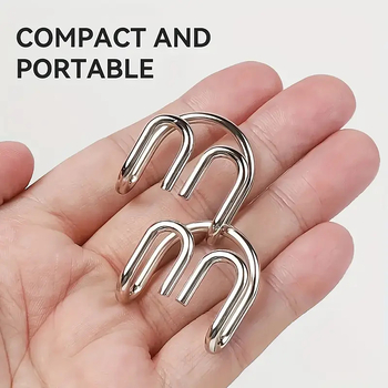 Fémes oldó puzzle - 50 darabos készlet, Luban Lock, kilenc gyűrűs puzzle, szellemi játék 14 éveseknek