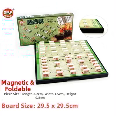 Dječja magnetska sklopiva šahovska igra — prenosna edukativna igra za razvoj mozga, koordinaciju ruka-oko, interaktivno učenje