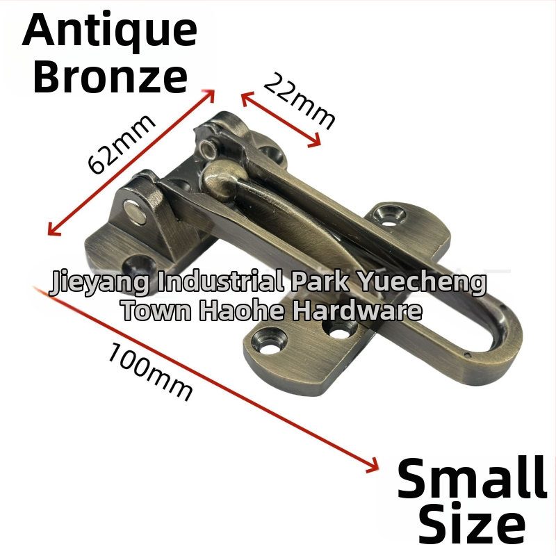 Brava za vrata od cinkovog legura, zaštita od krađe, elektroplatirani završetak, moderni minimalistički stil