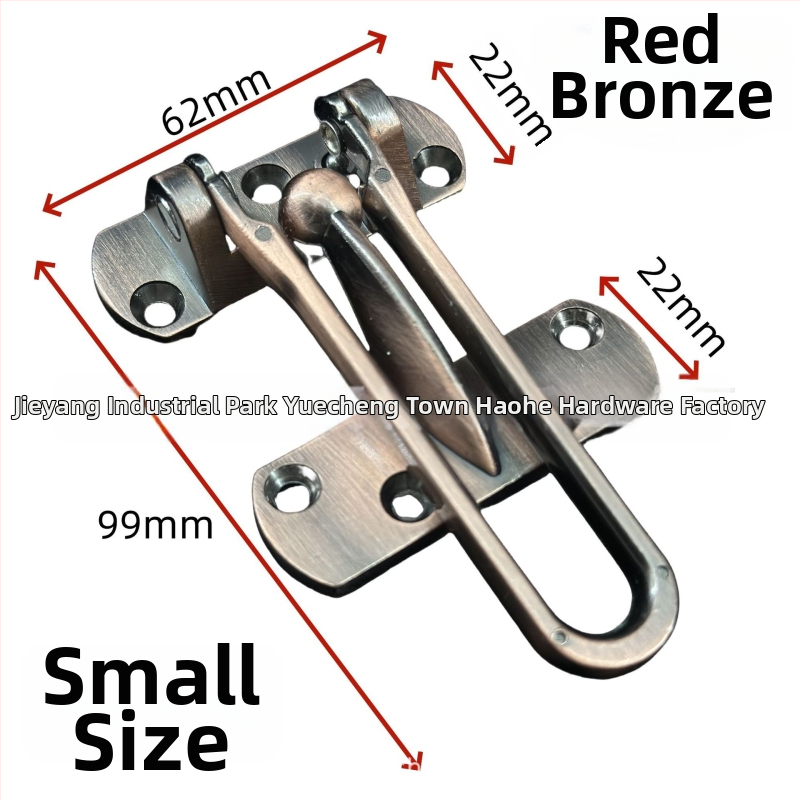 Brava za vrata od cinkovog legura, zaštita od krađe, elektroplatirani završetak, moderni minimalistički stil