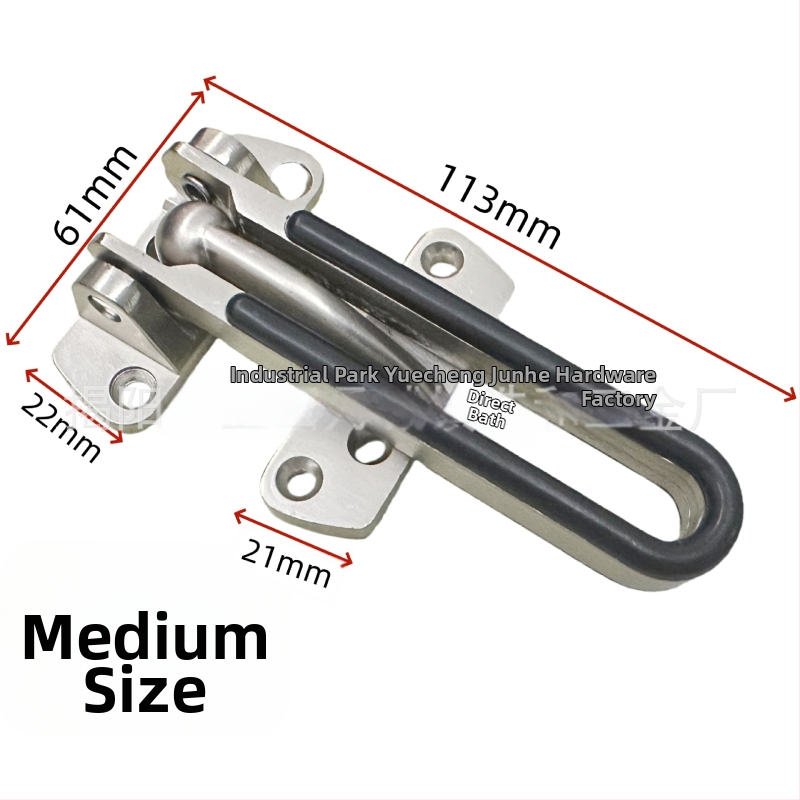 Brava za vrata od cinkovog legura, zaštita od krađe, elektroplatirani završetak, moderni minimalistički stil