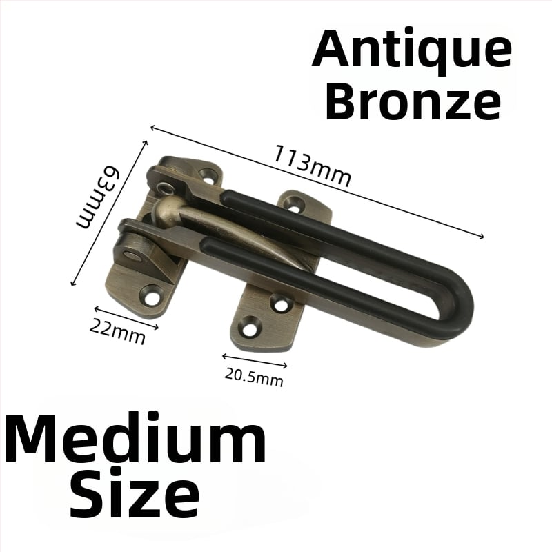 Brava za vrata od cinkovog legura, zaštita od krađe, elektroplatirani završetak, moderni minimalistički stil