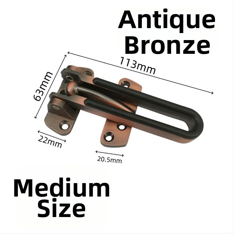 Brava za vrata od cinkovog legura, zaštita od krađe, elektroplatirani završetak, moderni minimalistički stil