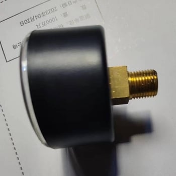 Vakumski manometar za tlak, model Y40, bakreni navoj spoj, raspon mjerenja 0 do −0,1, točnost 2,5, radna temperatura −20 do 40°C