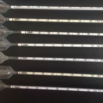 Baume's γυάλινο υδρόμετρο για μέτρηση πυκνότητας, εύρος 0.9–1.4, ακρίβεια 0.001, μοντέλο 0-70 ομάδα