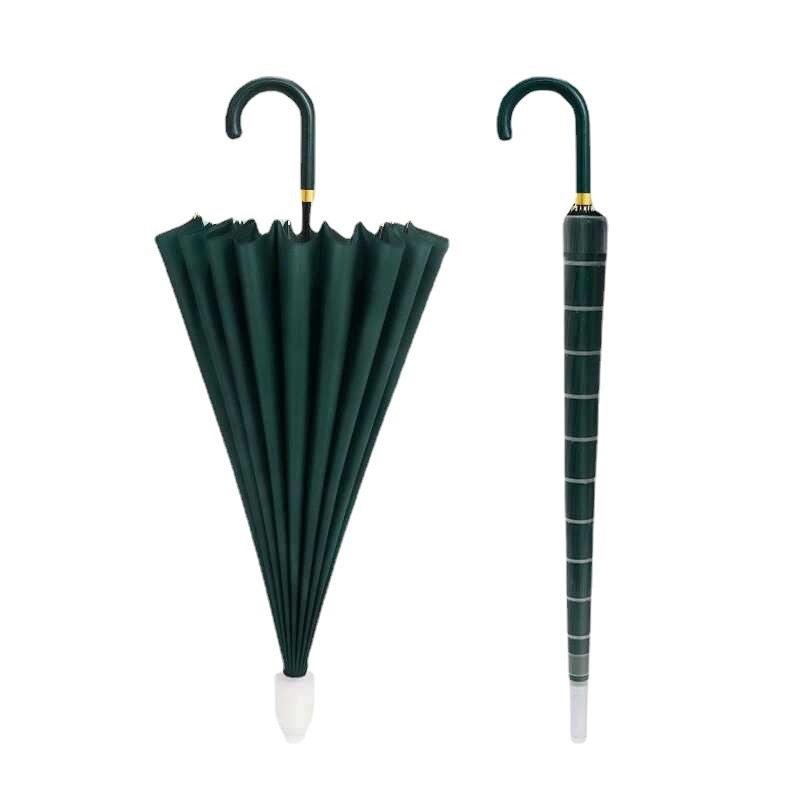 Ανδρική ομπρέλα γκολφ με 24 ράβδες, μακρύ χέρι, αυτόματη λειτουργία ανοίγματος, αδιάβροχο ύφασμα 190t, δυνατότητα εκτύπωσης λογότυπου