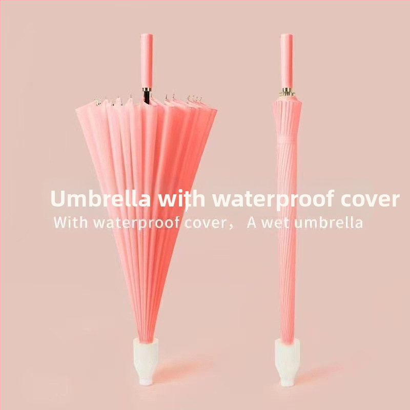 Ανδρική ομπρέλα γκολφ με 24 ράβδες, μακρύ χέρι, αυτόματη λειτουργία ανοίγματος, αδιάβροχο ύφασμα 190t, δυνατότητα εκτύπωσης λογότυπου