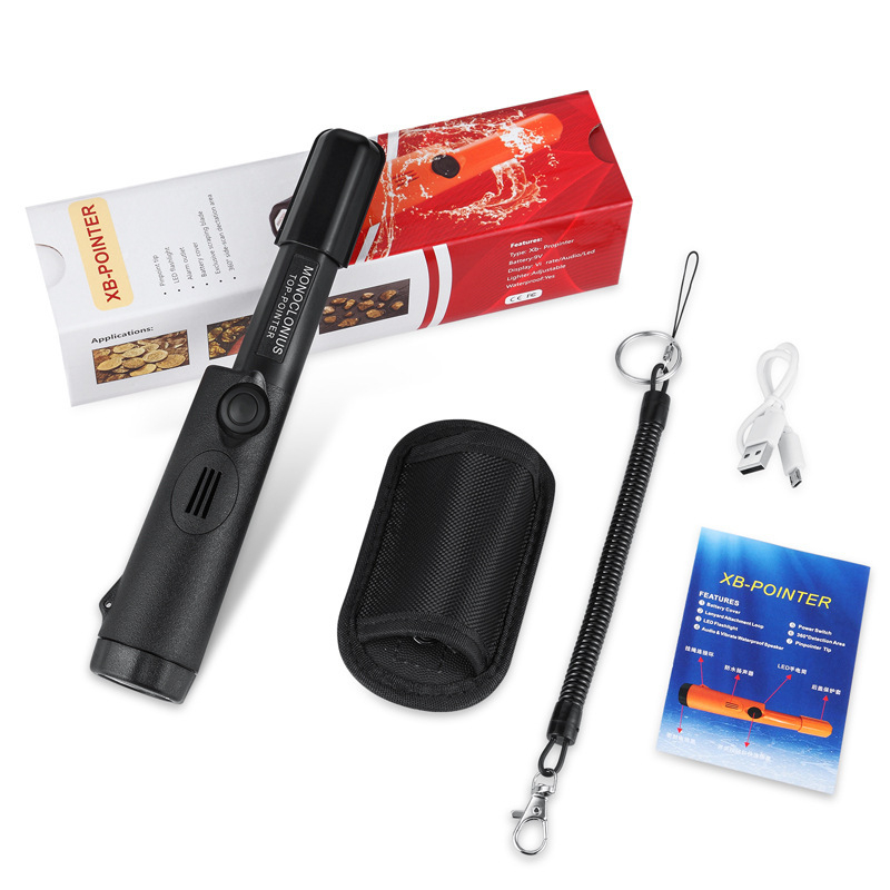 Fémdetektor, kézi kivitel, 3 m-ig vízálló, újratölthető, kültéri merülésekhez, TAOXIAOLU