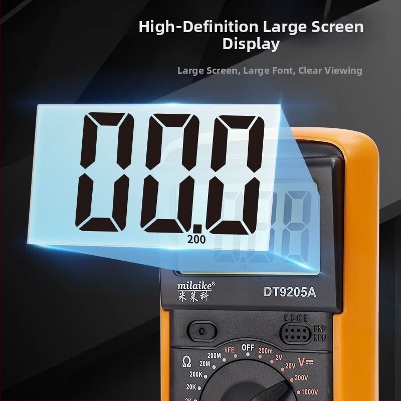 MILAIKE DT9205A Vysoko presný Inteligentný Digitálny Multimeter S Automatickým Vypínaním