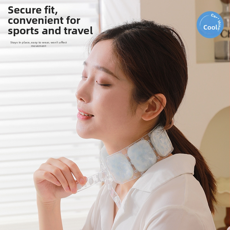 Chladivý nákrčník – Nordic štýl, TPU látka, PCM výplň, na prevenciu prehrievania a chladenie