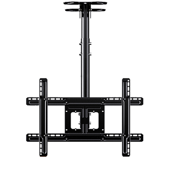 Mennyezeti TV-tartó többképernyős kijelzőkhöz, vas keret, falra szerelhető, 15 kg-ig terhelhető, univerzális mindent-in-egyben kiegészítő