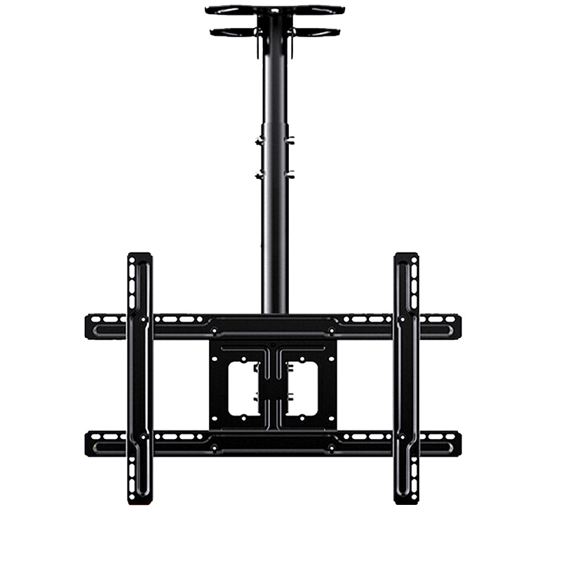 Mennyezeti TV-tartó többképernyős kijelzőkhöz, vas keret, falra szerelhető, 15 kg-ig terhelhető, univerzális mindent-in-egyben kiegészítő