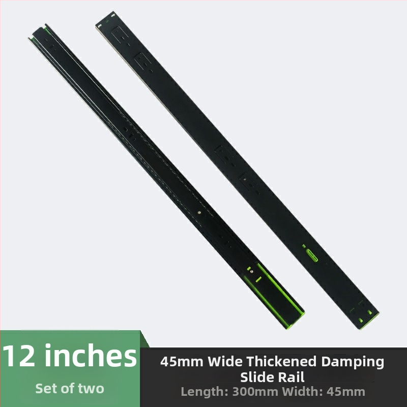 Troj-segmentný tlmiaci posuvný vodič pre skrinky a zásuvky; tichý chod; Materiál: za studena valcovaná oceľ; Povrch: elektroforetický náter; Vhodné pre skrinky, zásuvky a podložky pod klávesnice