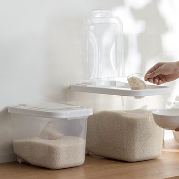 Camellia Κουτί Αποθήκευσης Ρυζιού, Πλαστικό PP, Σφραγισμένο, Ανθεκτικό στην Υγρασία και στα Έντομα, Σύγχρονος Μινιμαλιστικός Σχεδιασμός