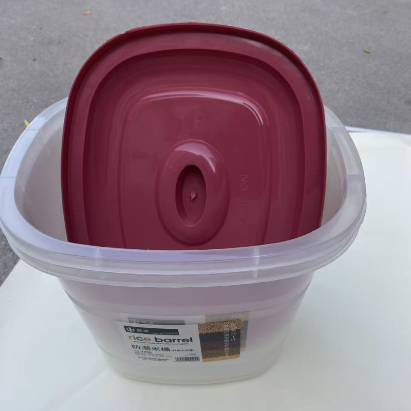 PP plastični spremnik za rižu sa brtvom, kapacitet 8–9 L, moderan minimalistički stil, pogodan za skladištenje žitarica, brašna i čajnih listova