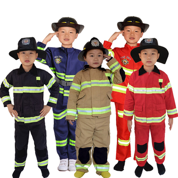 Σετ πυροσβέστη για παιδιά – unisex σκηνικό κοστούμι, 100% πολυεστέρας, χωρίς γιακά, μάρκα Hongwei