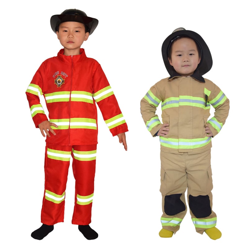 Σετ πυροσβέστη για παιδιά – unisex σκηνικό κοστούμι, 100% πολυεστέρας, χωρίς γιακά, μάρκα Hongwei