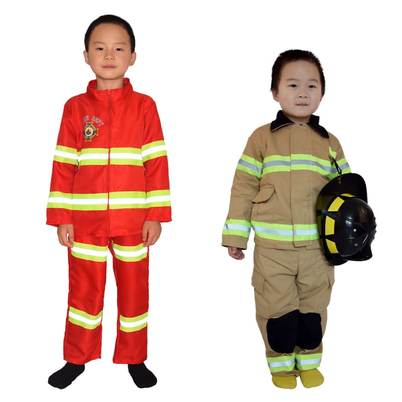 Σετ πυροσβέστη για παιδιά – unisex σκηνικό κοστούμι, 100% πολυεστέρας, χωρίς γιακά, μάρκα Hongwei